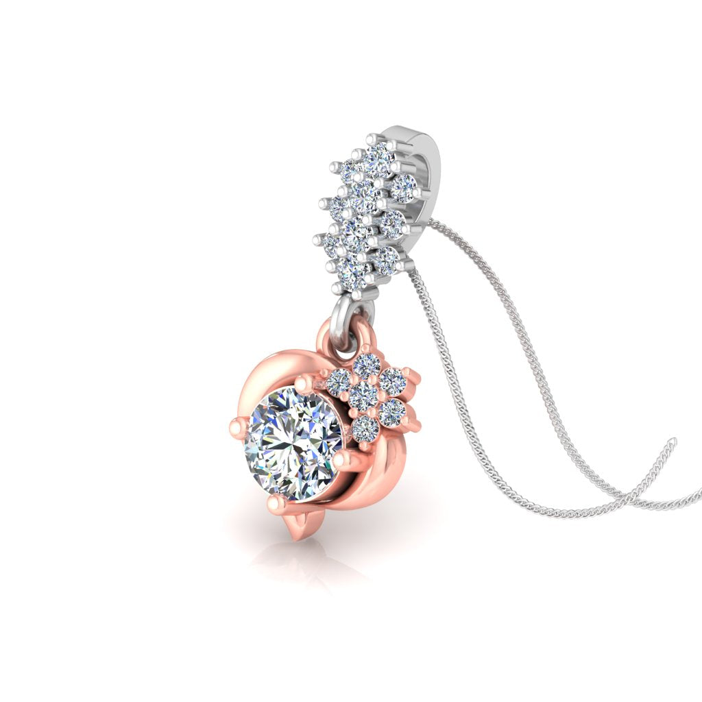 CUTE LOOKING CLASSY DESIGN SOLITAIRE DIAMOND PENDANT