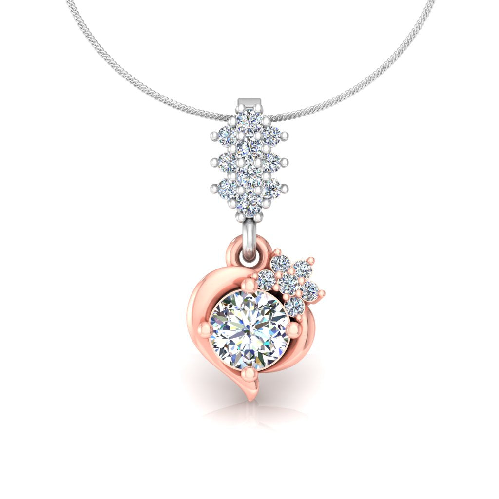 CUTE LOOKING CLASSY DESIGN SOLITAIRE DIAMOND PENDANT