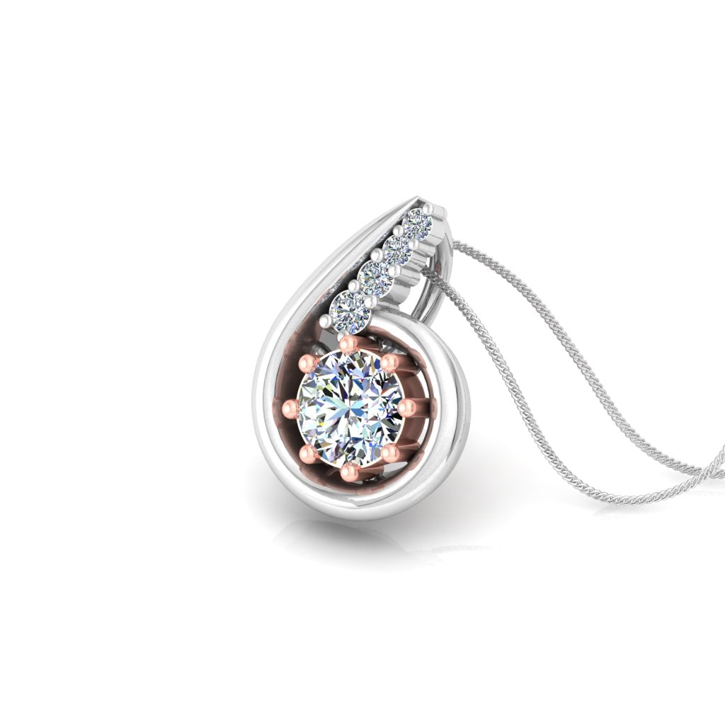 DELICATE DESIGN SOLITAIRE PENDANT