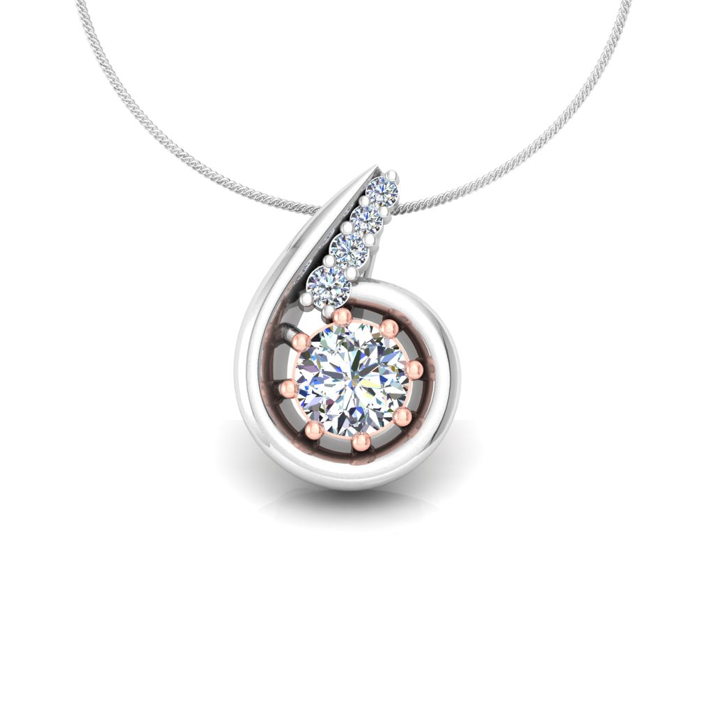 DELICATE DESIGN SOLITAIRE PENDANT