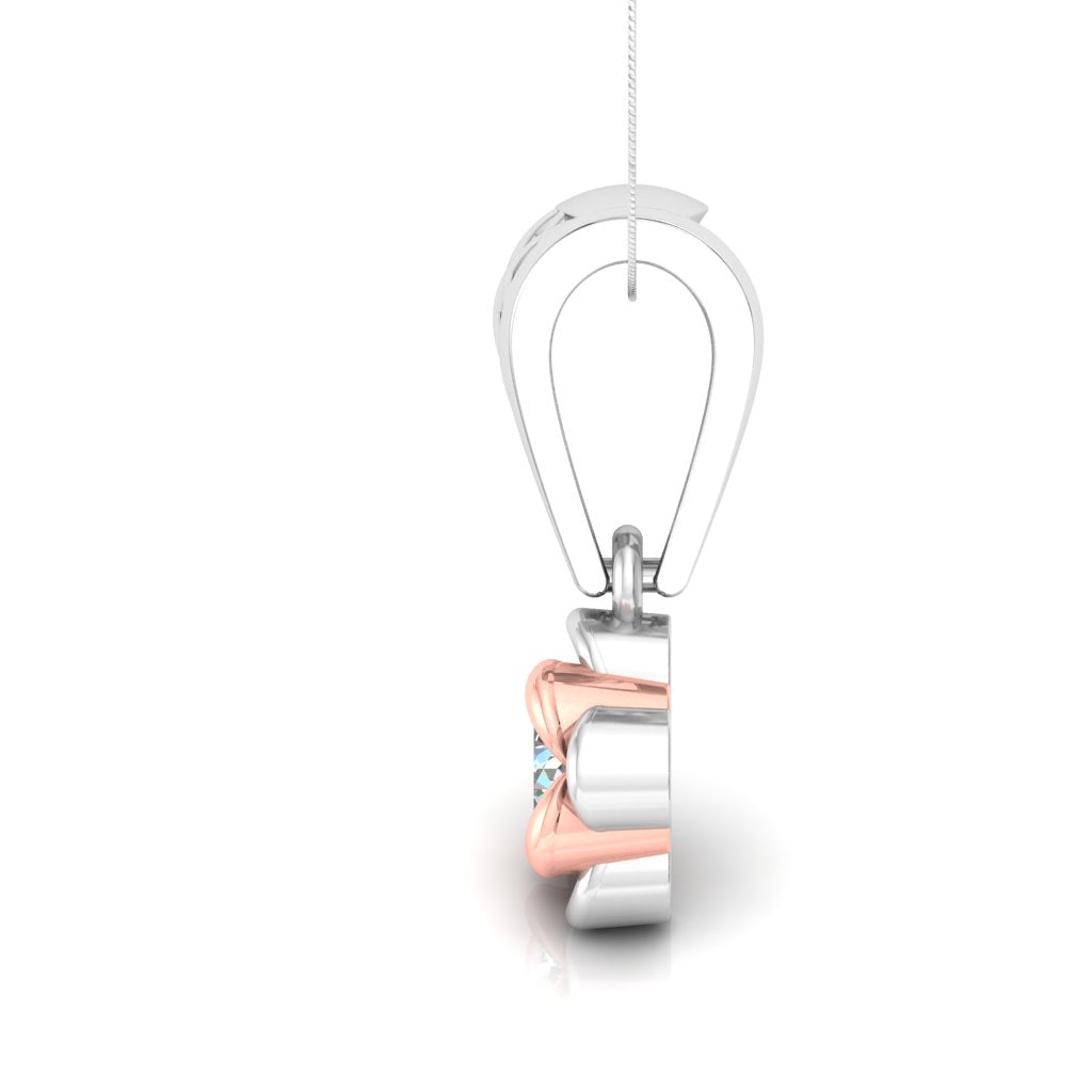 NET JALI DESIGN SOLITAIRE PENDANT