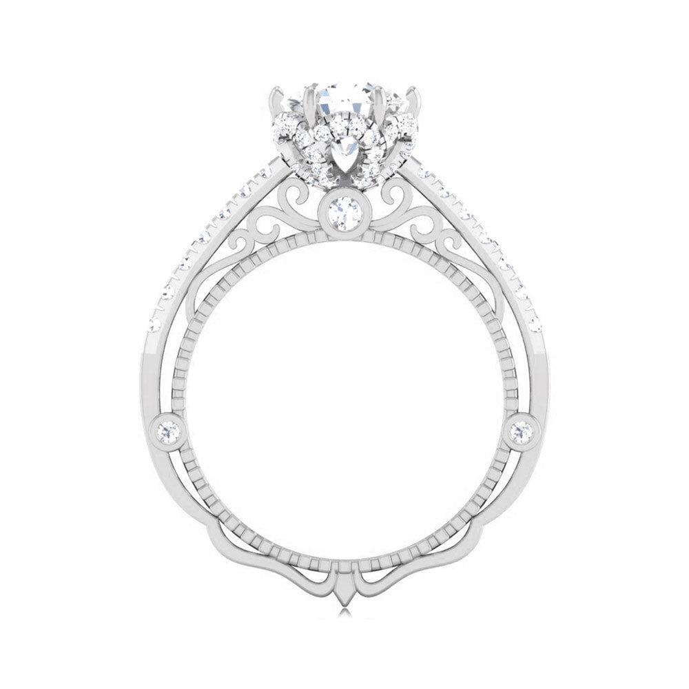 1 CT ROUND DIAMOND SOLITAIRE ENGAGEMENT RING