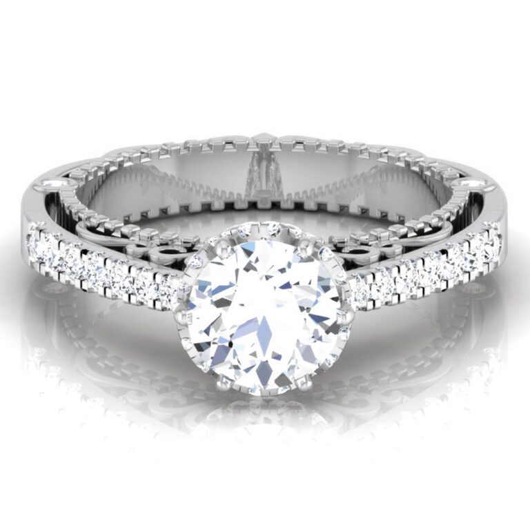 1 CT ROUND DIAMOND SOLITAIRE ENGAGEMENT RING