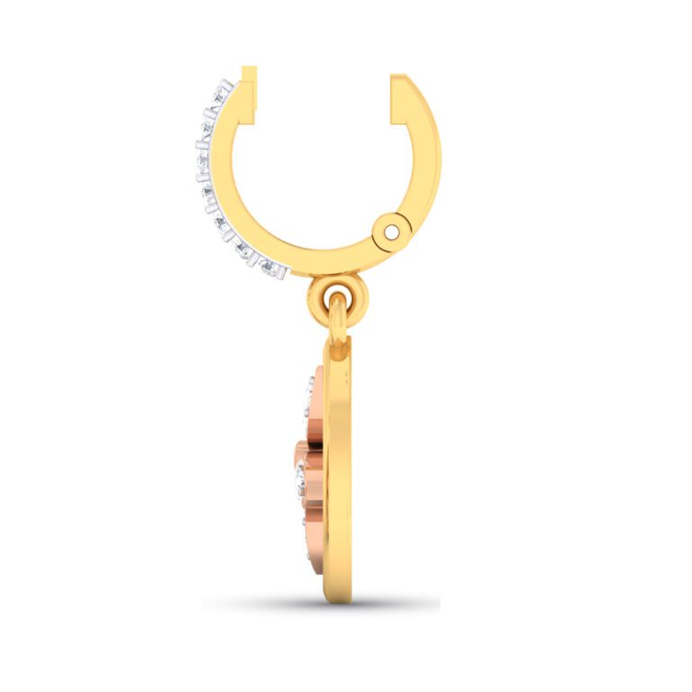 PEAR DROP WITH LEAF DIAMOND PENDANT SET