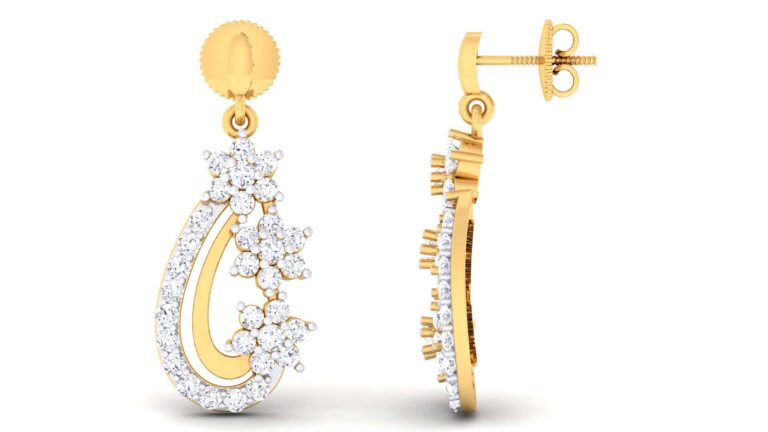 DUAL TONE DROP PENDANT SET