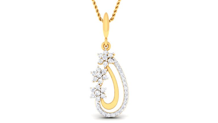 DUAL TONE DROP PENDANT SET