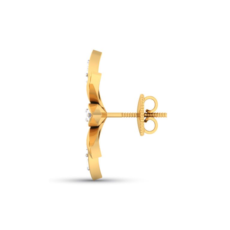 STAR AND FLOWER SHAPE GOLD PLATED DIAMOND PENDANT SET