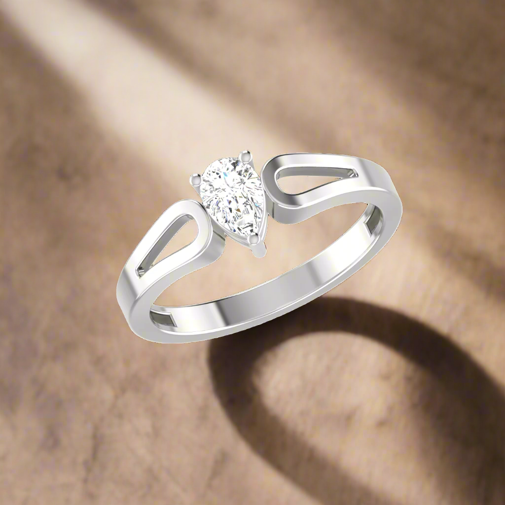 1 CARAT 3 PRONG PEAR SHAPE CLASSIC ENGAGEMENT RING