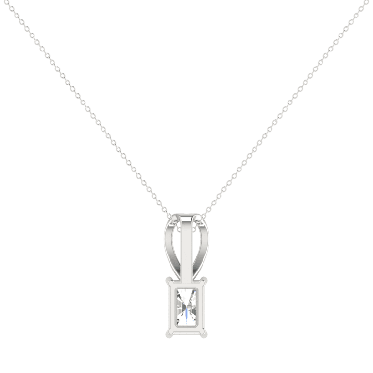 1 CT 4 PRONG RADIANT SOLITAIRE NECKLACE