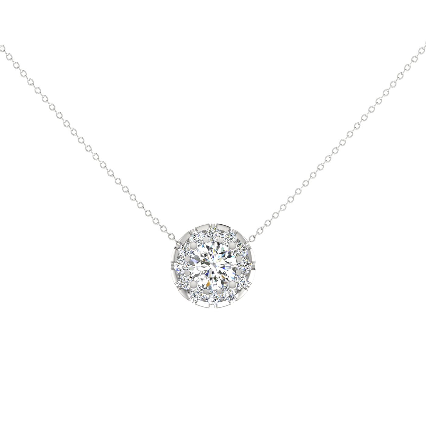 0.25 CT HOLA DESIGN SOLITAIRE DIAMOND PENDANT