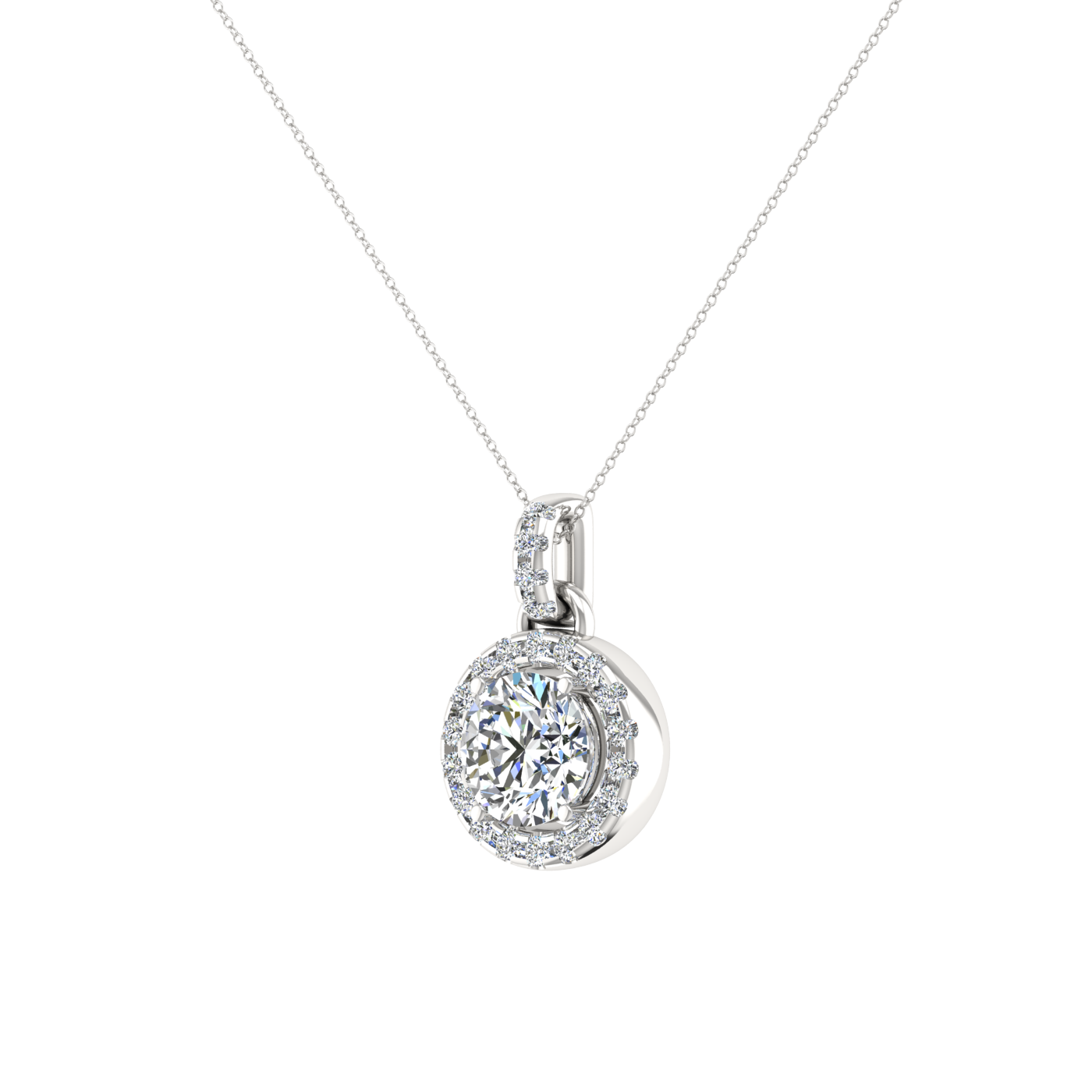 HOLA DESIGN ELEGANT LOOK SOLITAIRE PENDANT