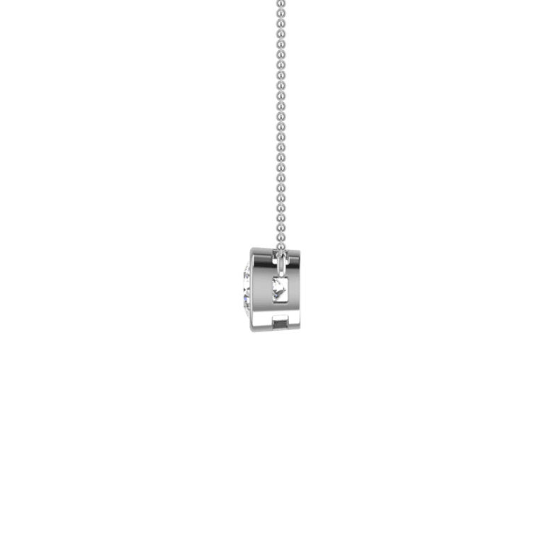 ANTIQUE LOOK 1 CARAT ROUND DIAMOND SOLITAIRE PENDANT
