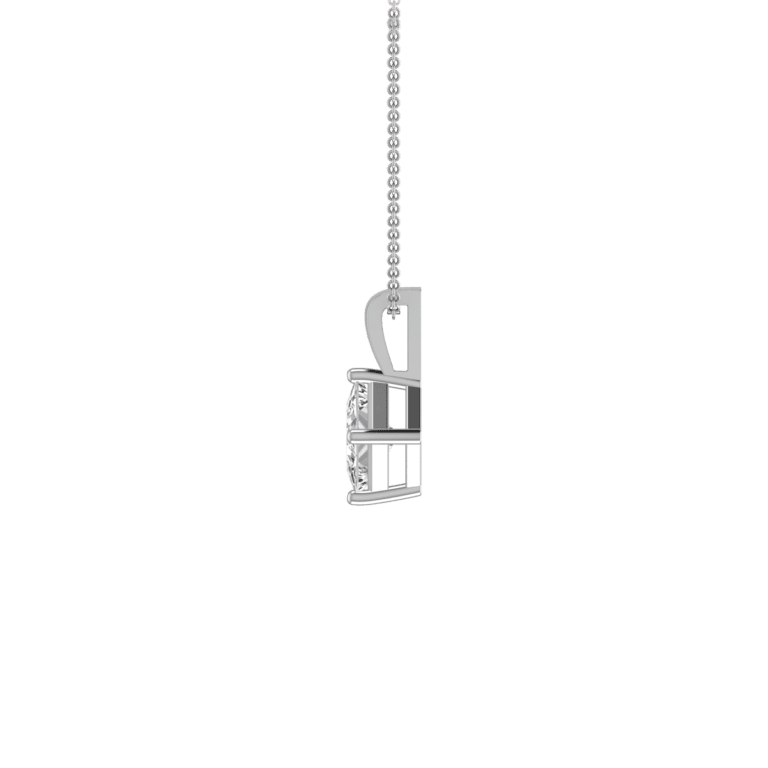 1 CARAT PRINCESS CUT DIAMOND SOLITAIRE PENDANT