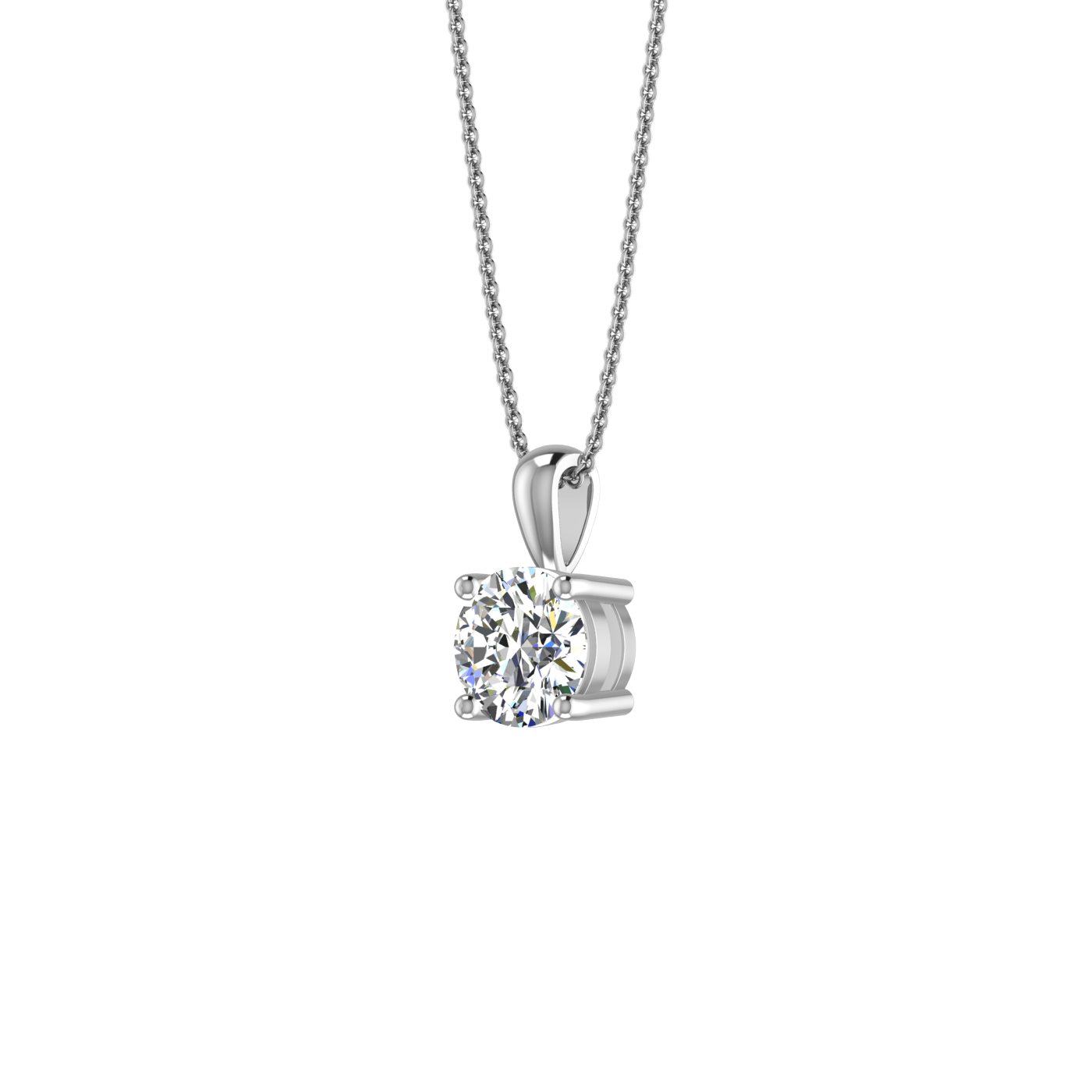 THE CLASSIC LOOK PENDANT WITH SOLITAIRE DIAMOND