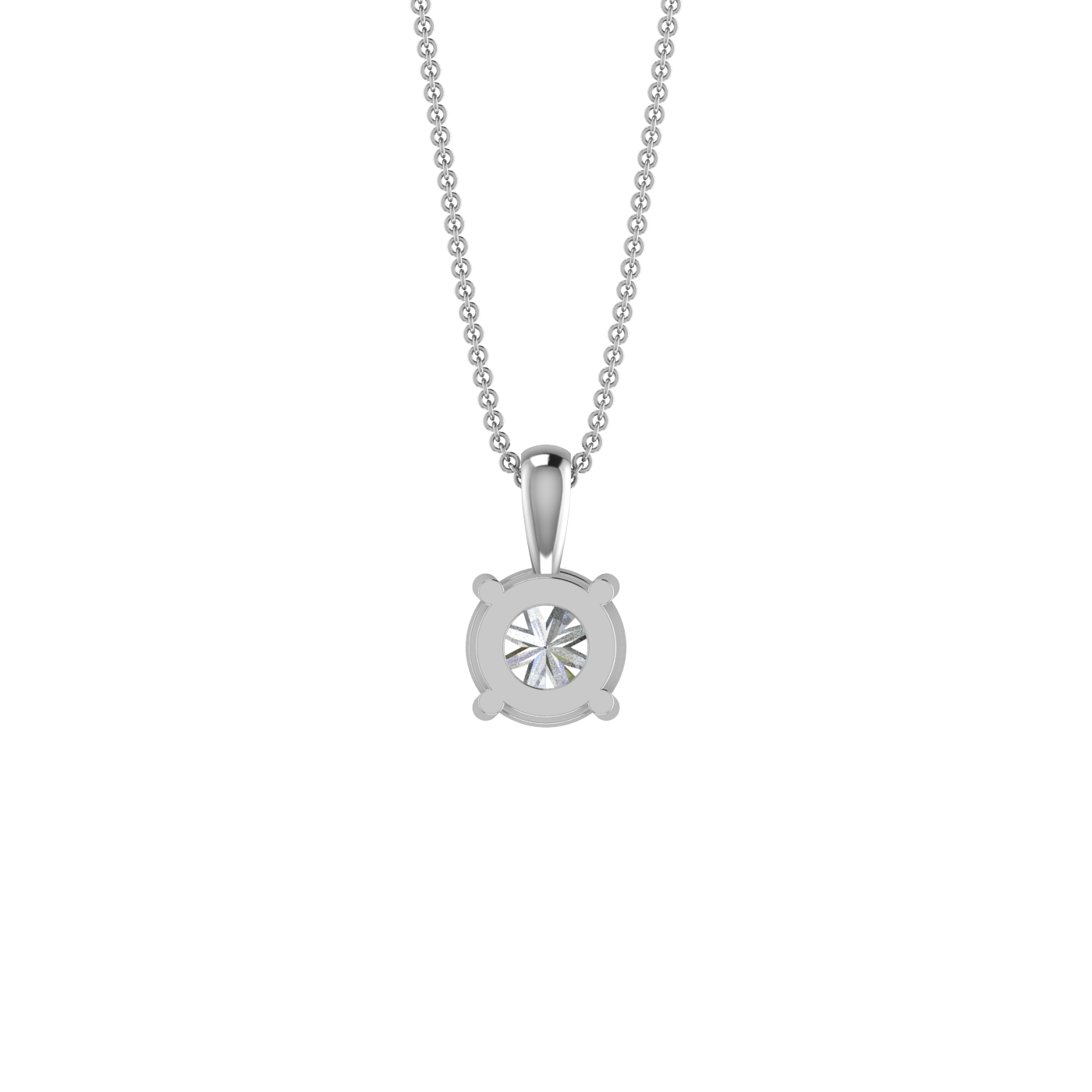 THE CLASSIC LOOK PENDANT WITH SOLITAIRE DIAMOND