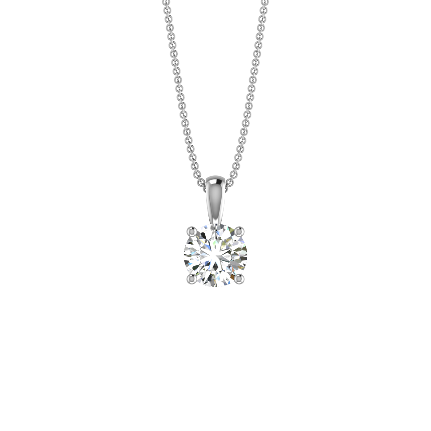 THE CLASSIC LOOK PENDANT WITH SOLITAIRE DIAMOND