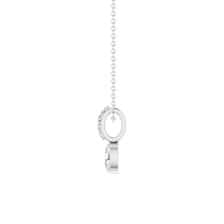 HANGING OVAL CUT DIAMOND FOR DAILY WEAR