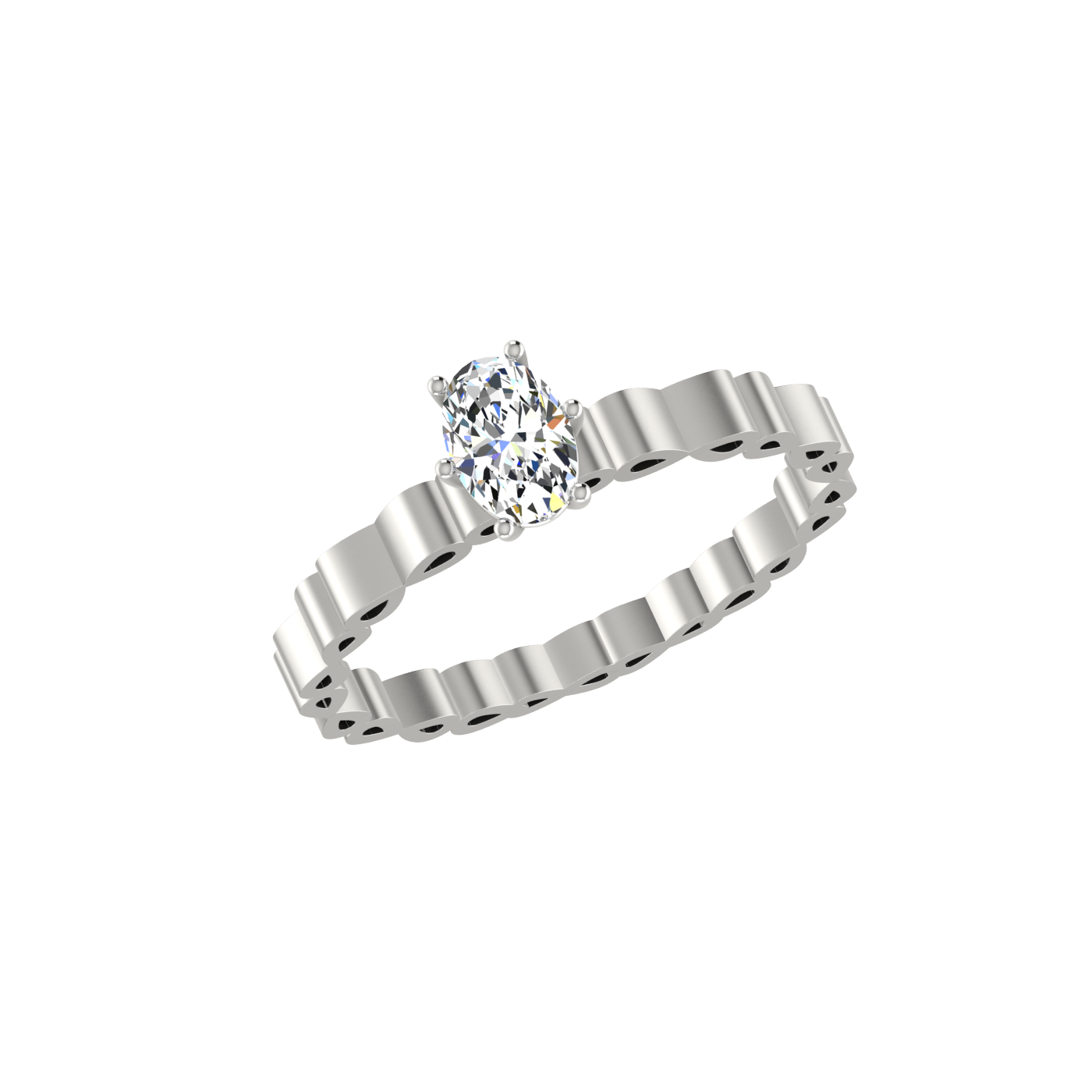 INTERCONNECTED CUT RING