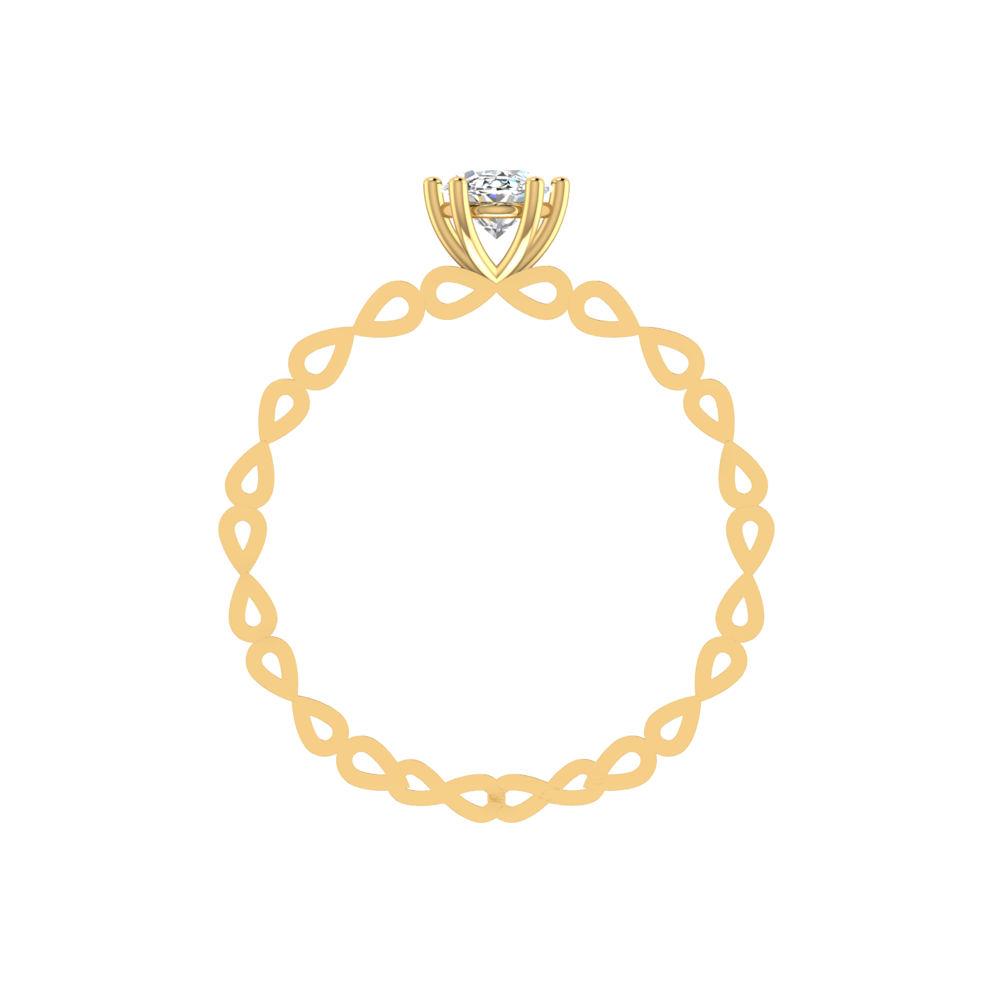 INTERCONNECTED CUT RING