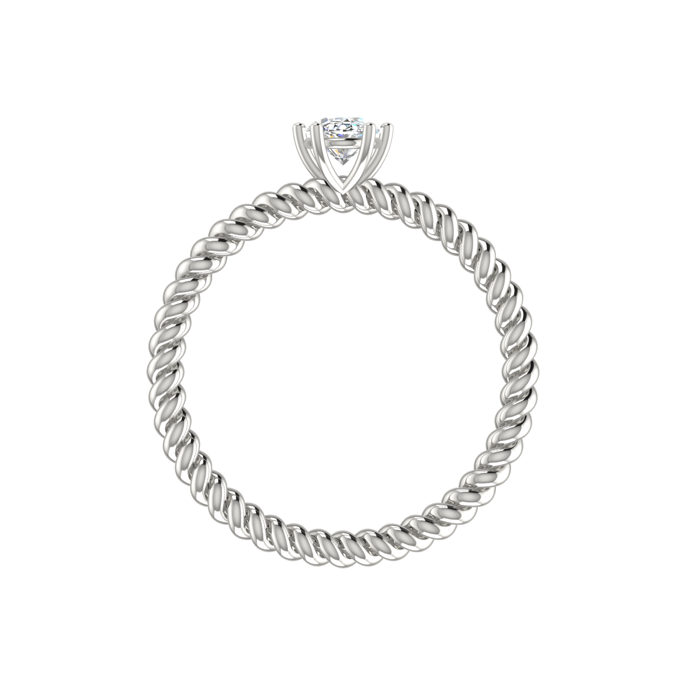 TWISTER WIRED OVAL RING