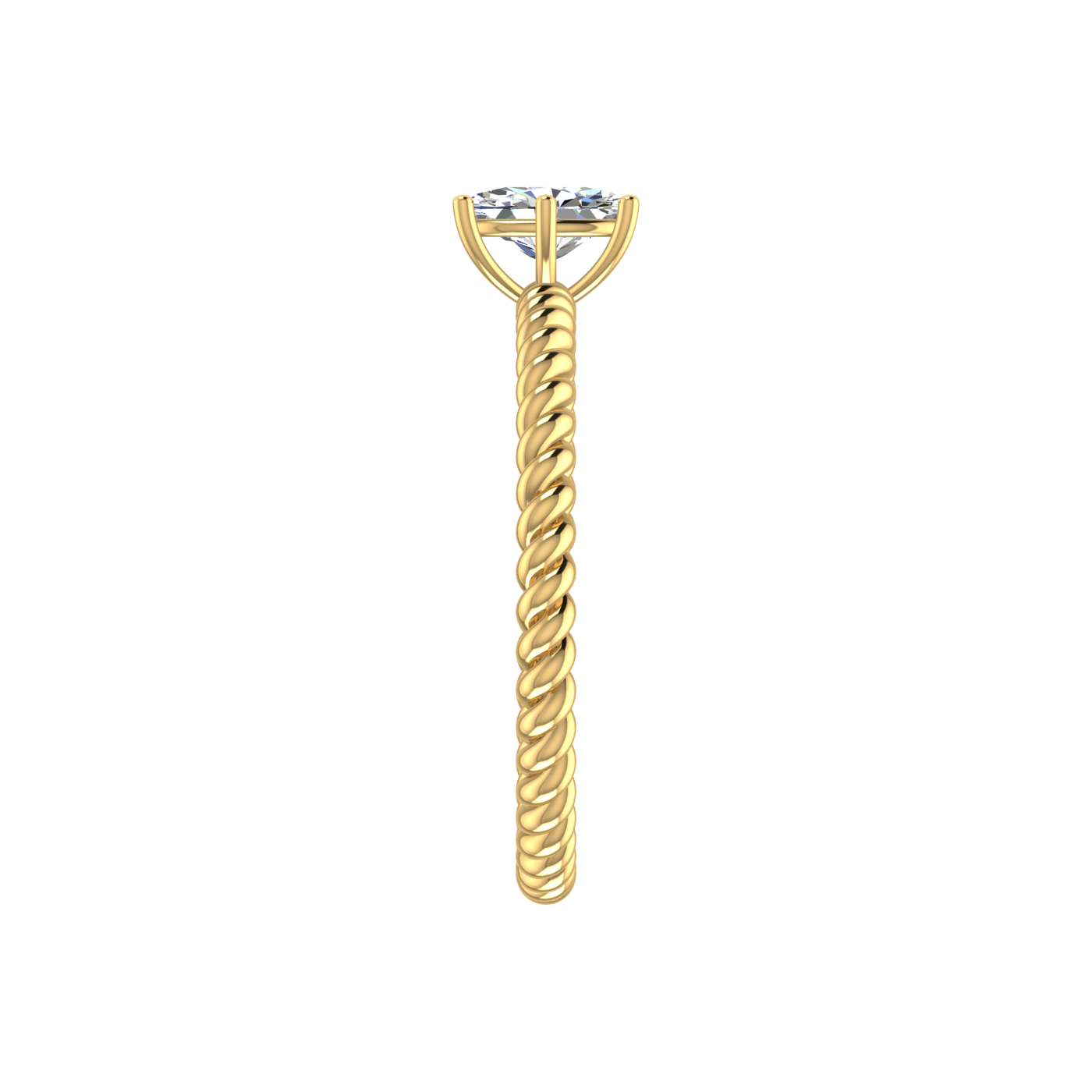 TWISTER WIRED OVAL RING