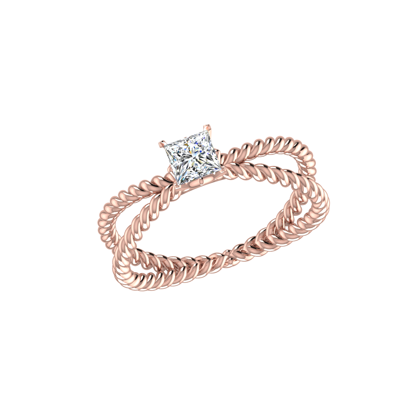 DUO TWISTED RING
