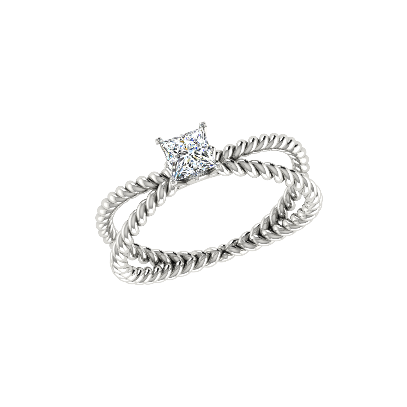 DUO TWISTED RING