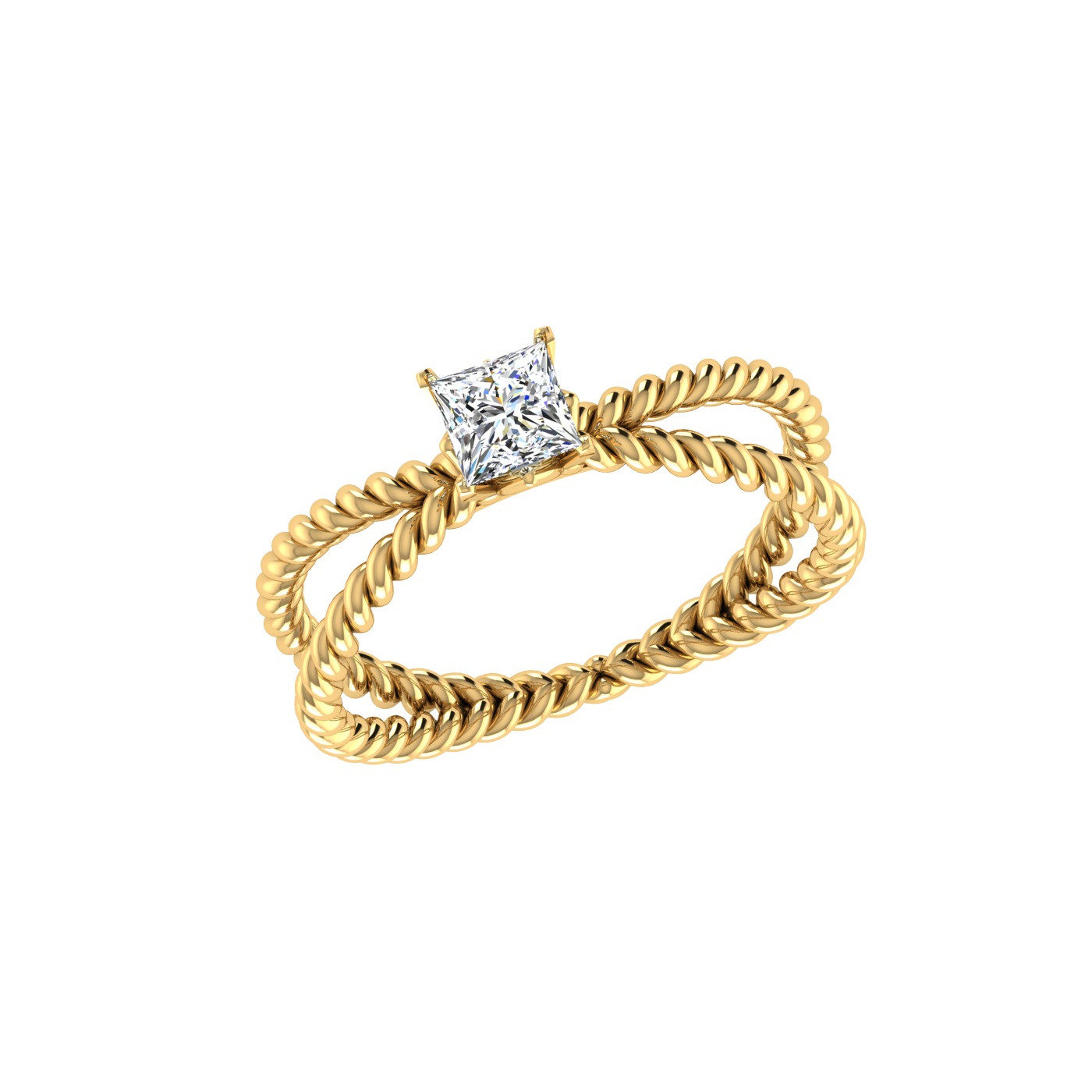 DUO TWISTED RING