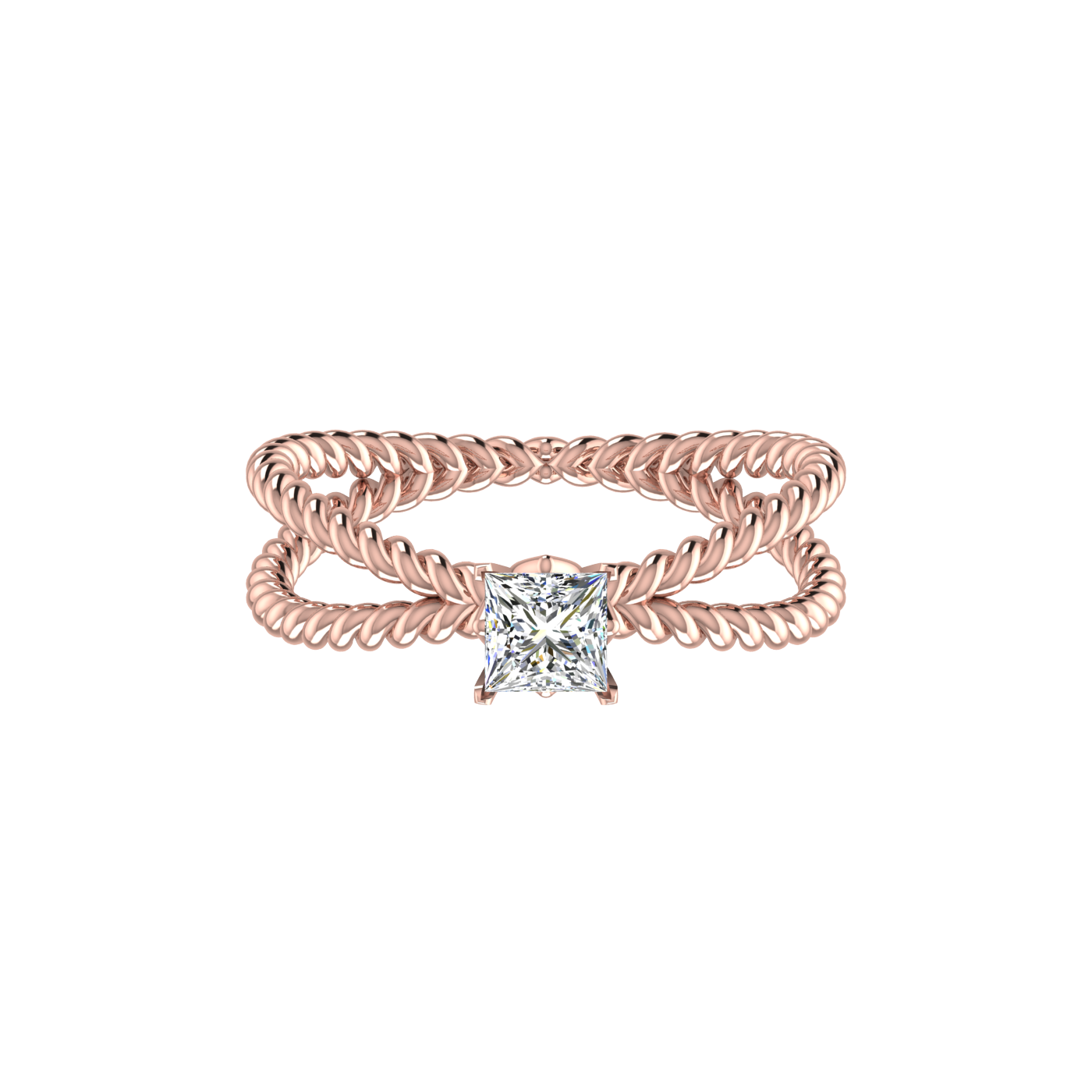 DUO TWISTED RING