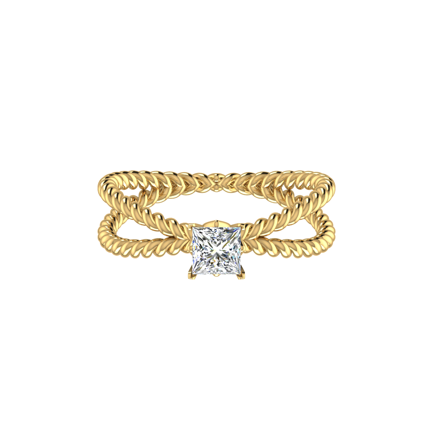 DUO TWISTED RING