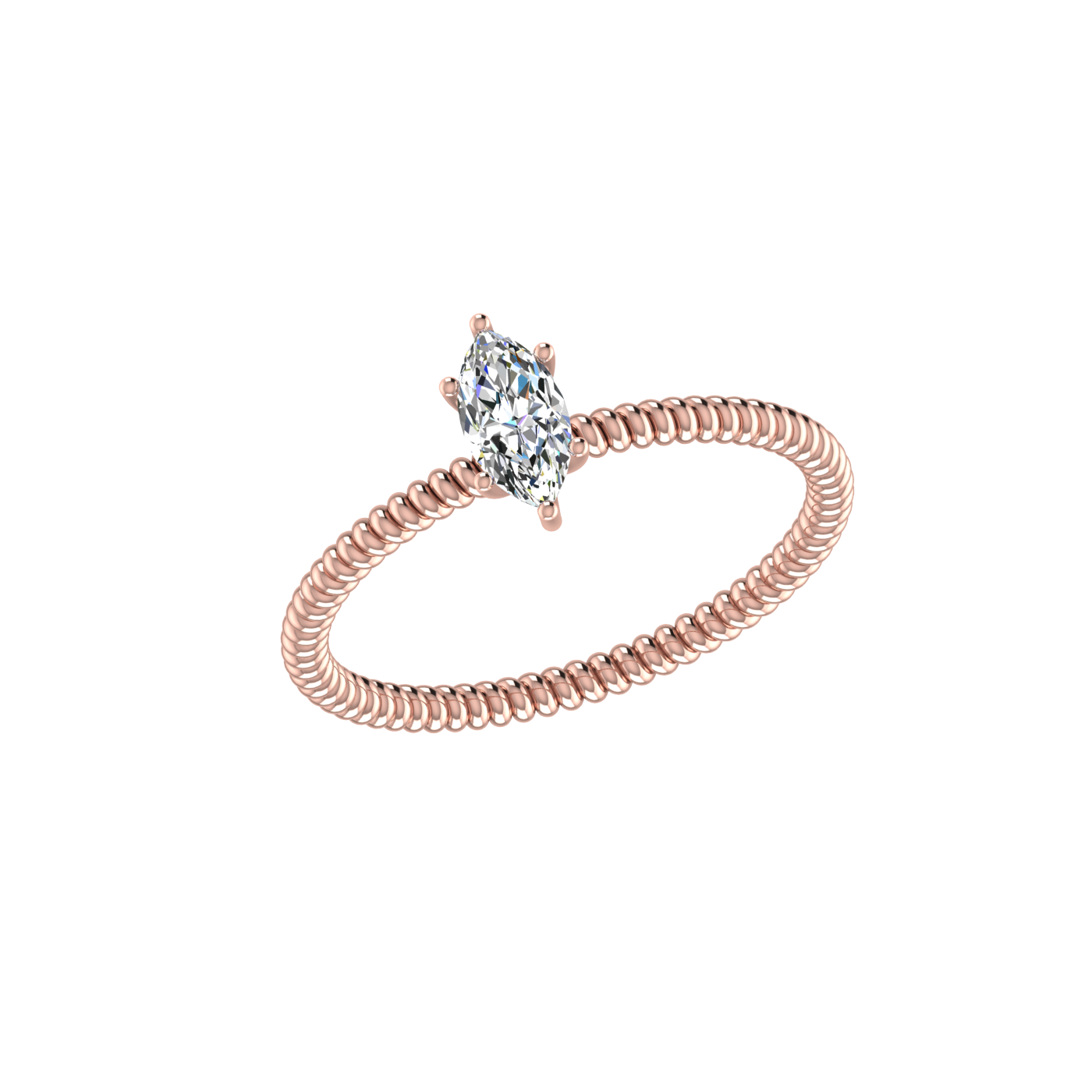 TWISTED MARQUISE RING
