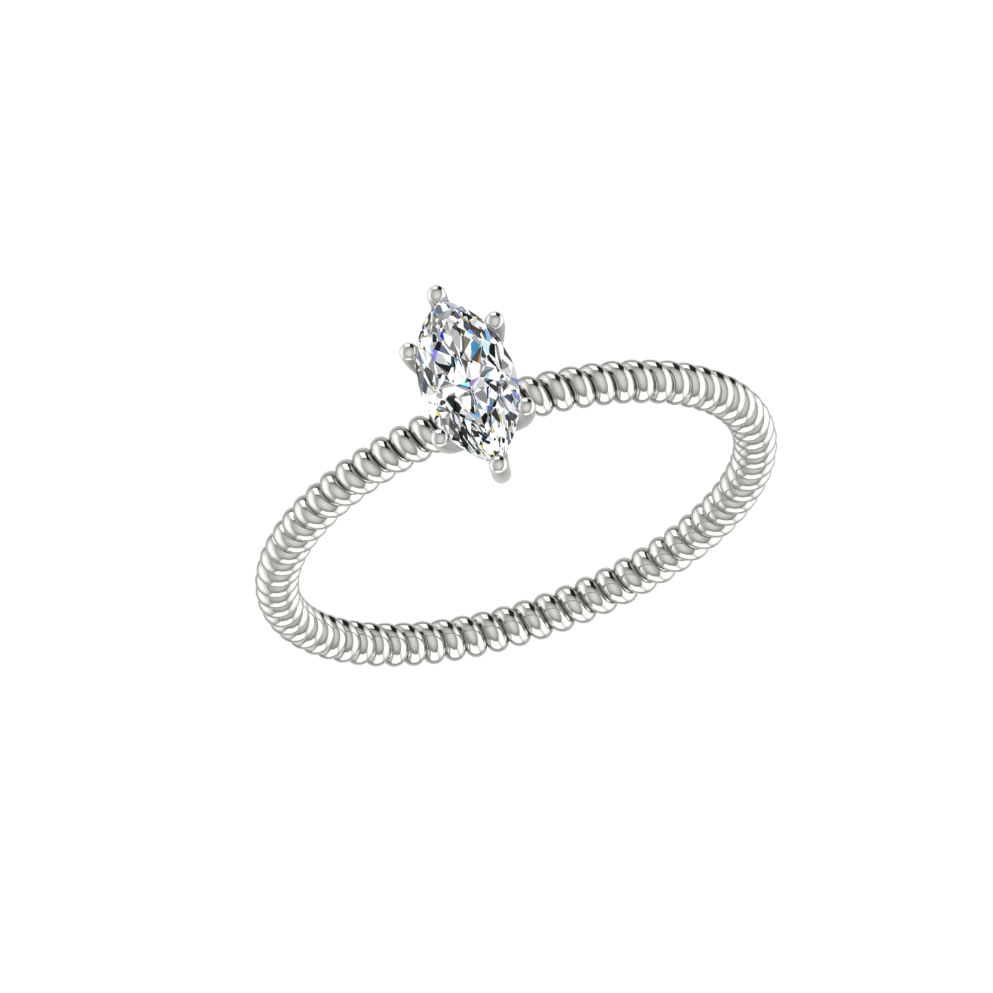 TWISTED MARQUISE RING