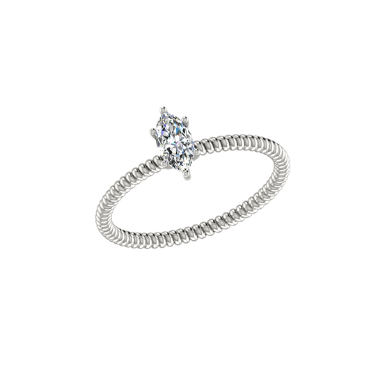 TWISTED MARQUISE RING