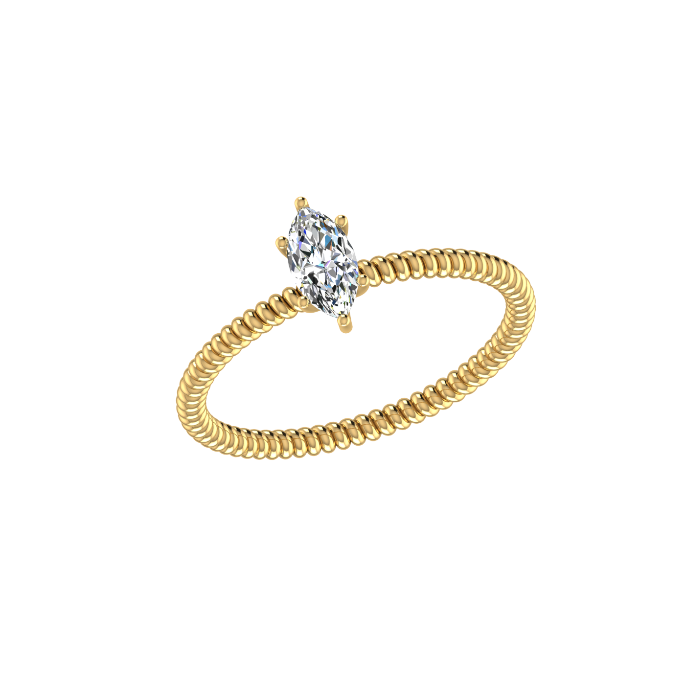 TWISTED MARQUISE RING