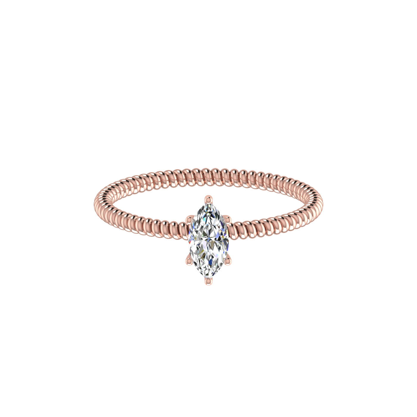 TWISTED MARQUISE RING
