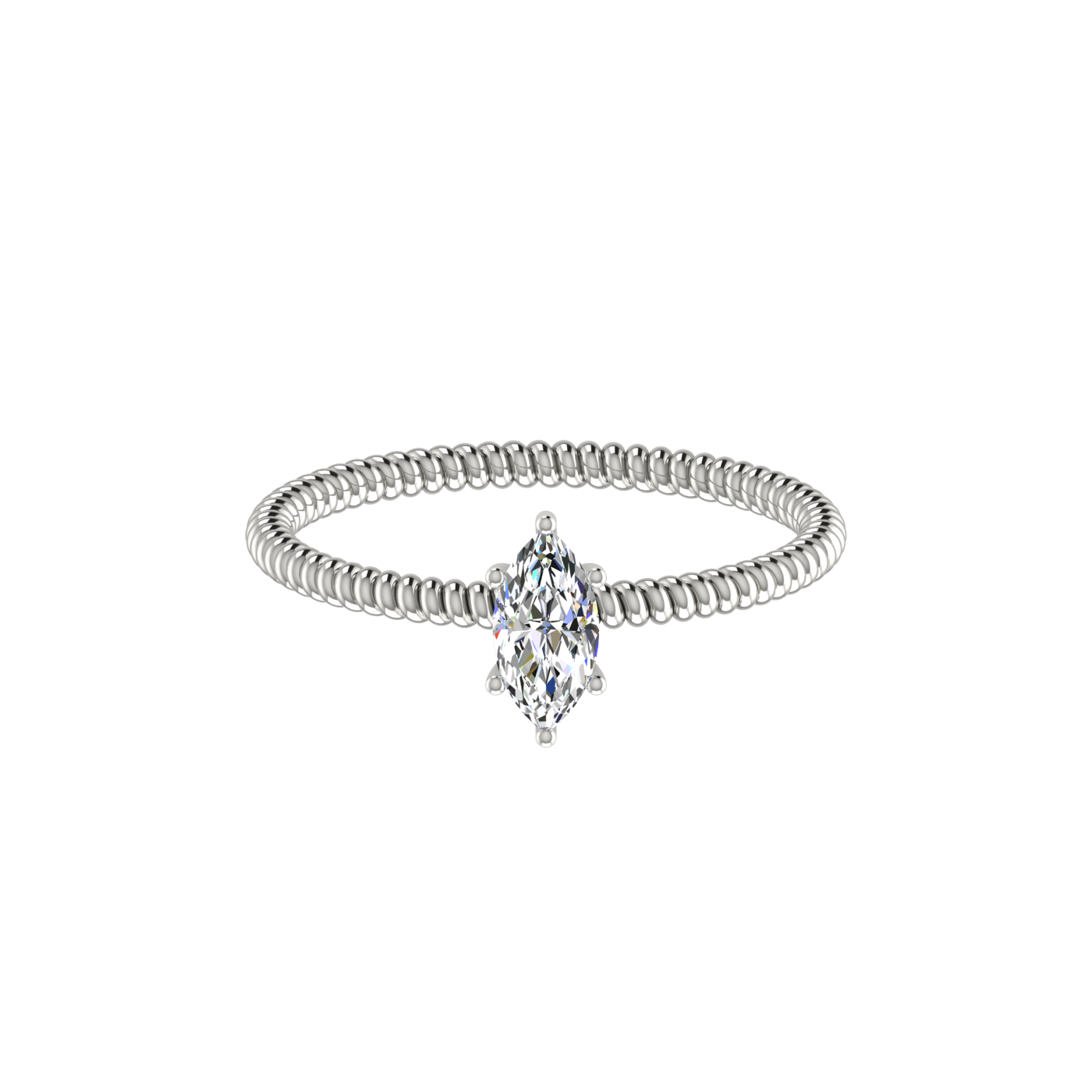 TWISTED MARQUISE RING
