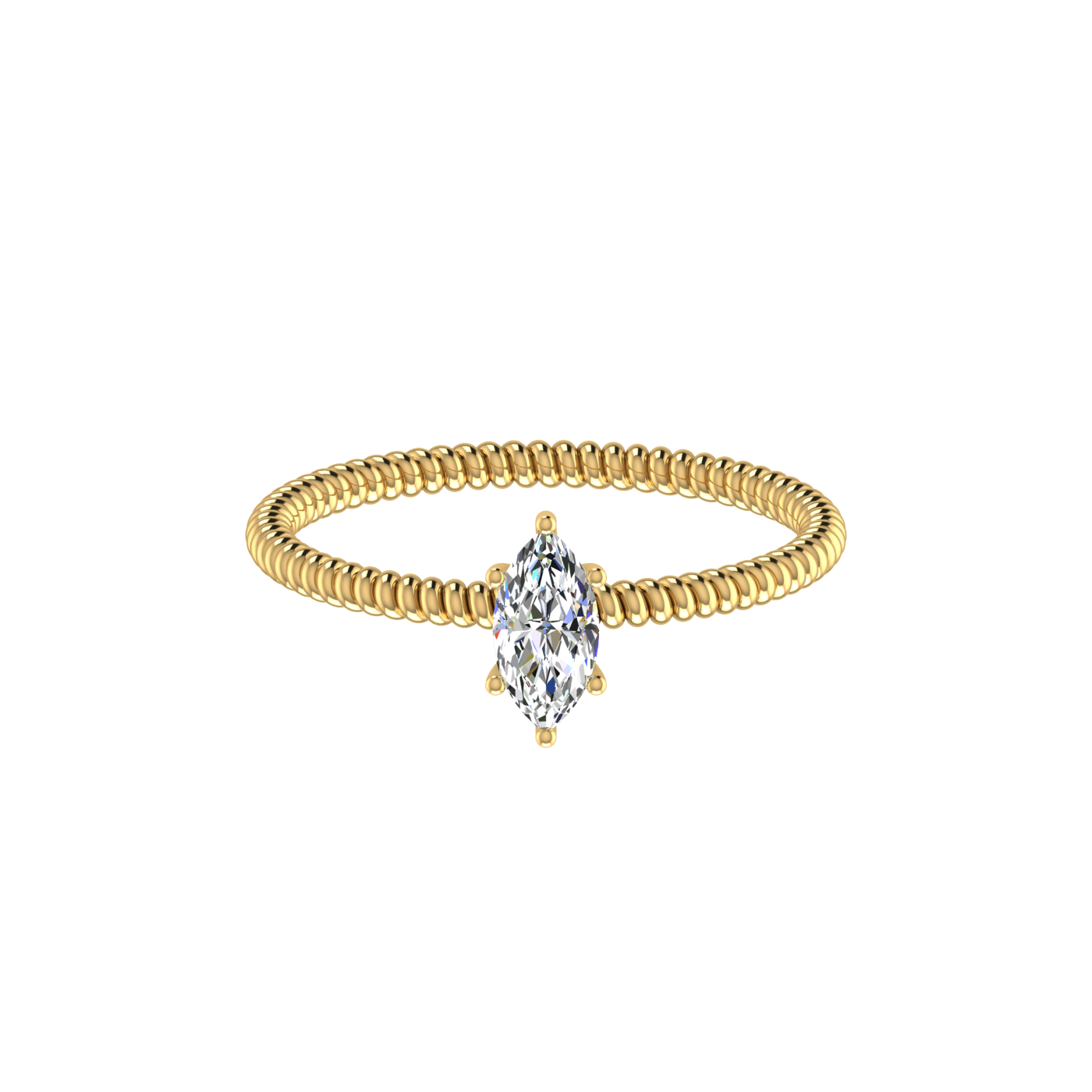 TWISTED MARQUISE RING