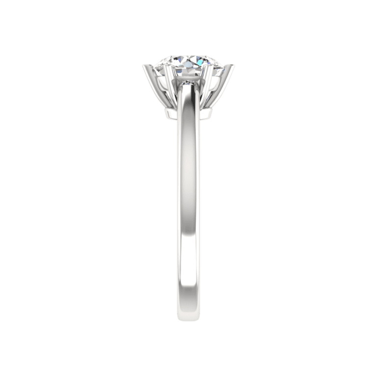 1 Carat Round Diamond Solitaire Ring – Elegant 6 Prong Setting for Timeless Beauty