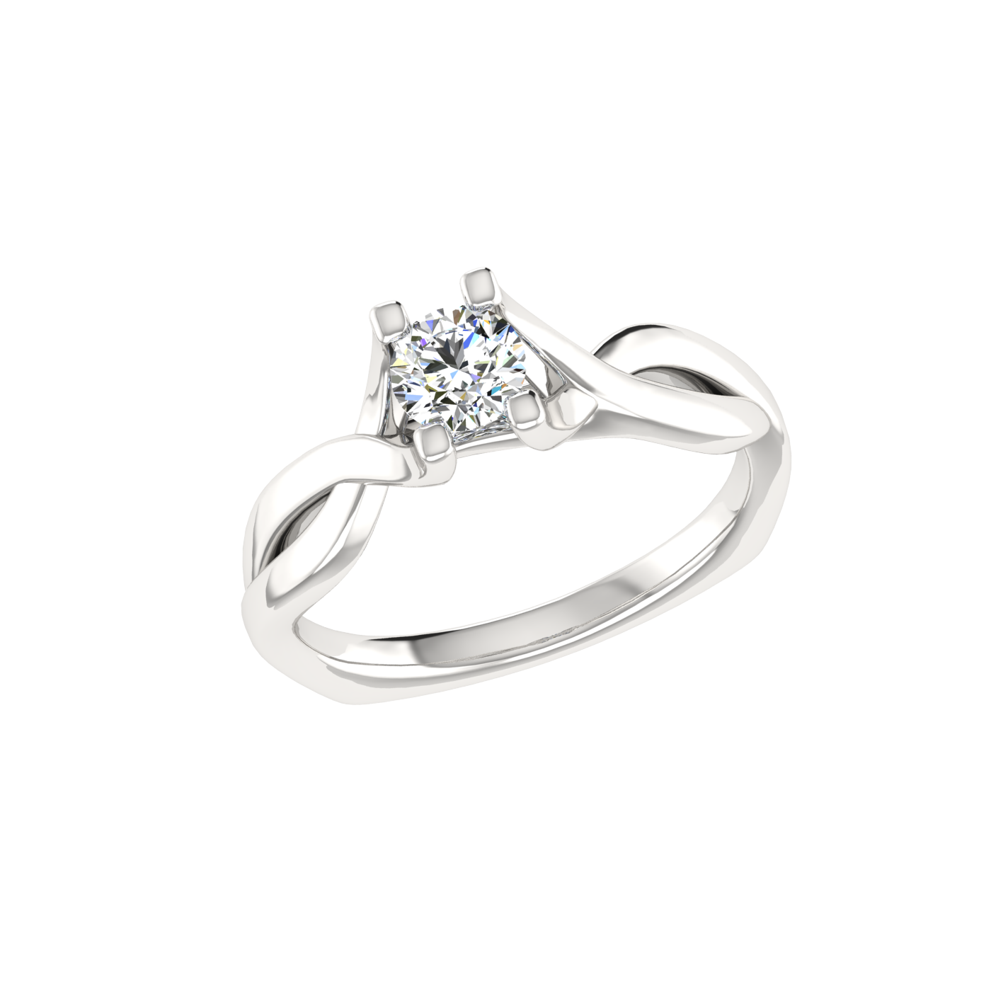 1 Carat Round Diamond Solitaire Ring – Stunning 4 Prong Setting for Timeless Elegance