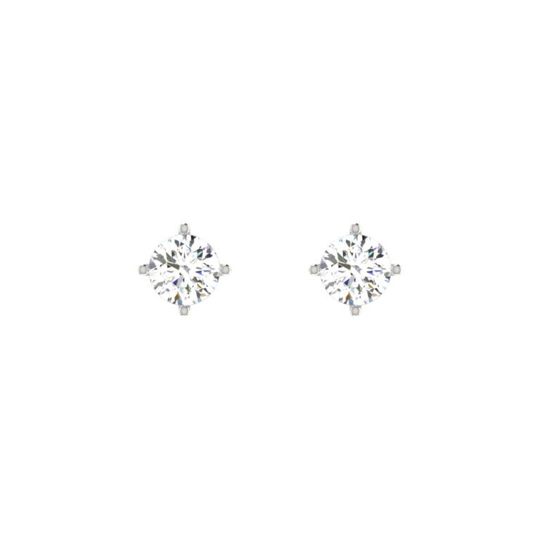 4 PRONG SETTING DIAMOND EARRING