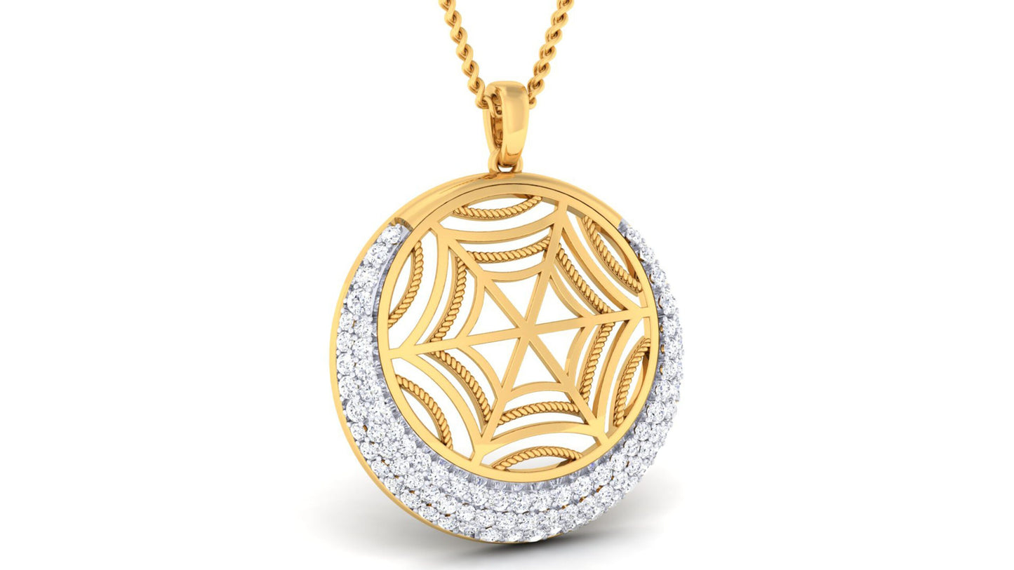SPIDER WEB ROUND SHAPE PENDNAT SET