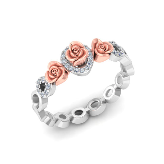 3 ROSE DESIGN RING