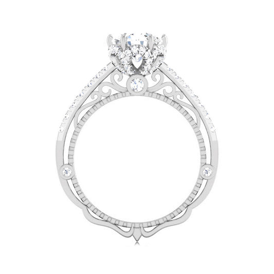 1 CT ROUND DIAMOND SOLITAIRE ENGAGEMENT RING