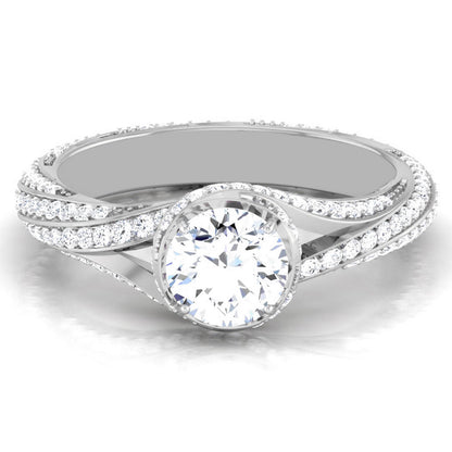 1 CARAT DIAMOND TWISTER ENGAGEMENT RING