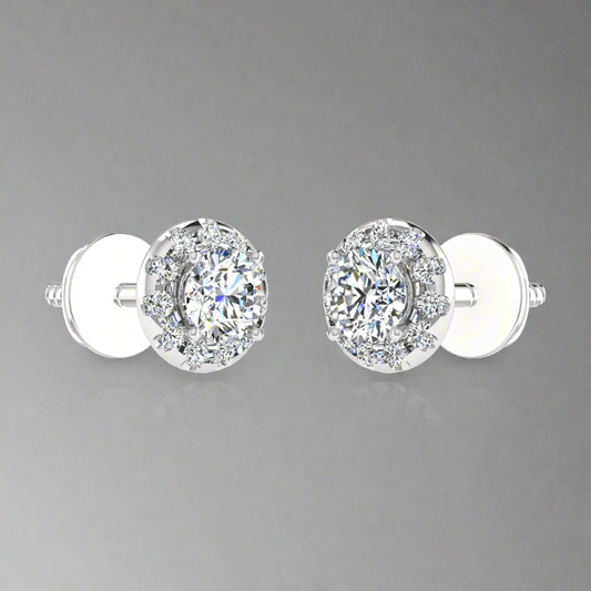 0.5ct HOLA DESIGN BEAUTIFUL EARRINGS