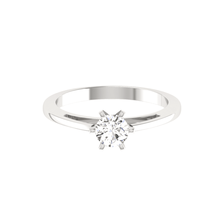 1 CT 6 PRONG ROUND DIAMOND SOLITAIRE ENGAGEMENT RING