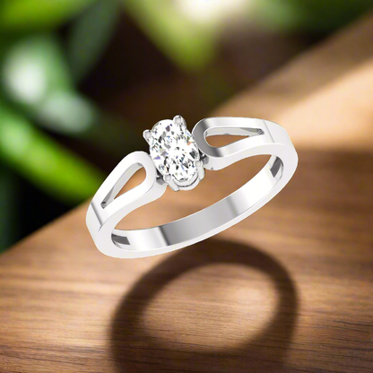 1 CARAT 4 PRONG OVAL SHAPE CLASSIC ENGAGEMENT RING