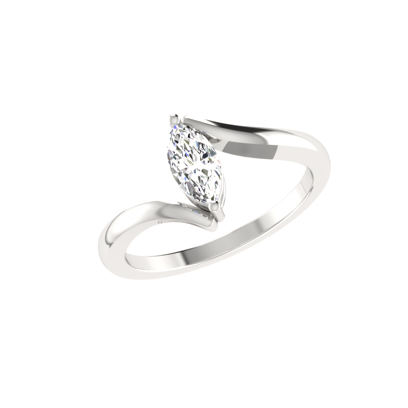 1 CARAT MARQUISE 2 PRONG SETTING CLASSIC DESIGN RING