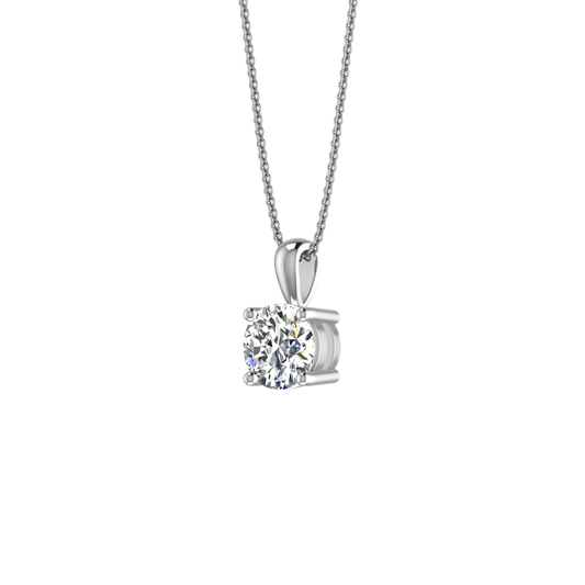 THE CLASSIC LOOK PENDANT WITH SOLITAIRE DIAMOND