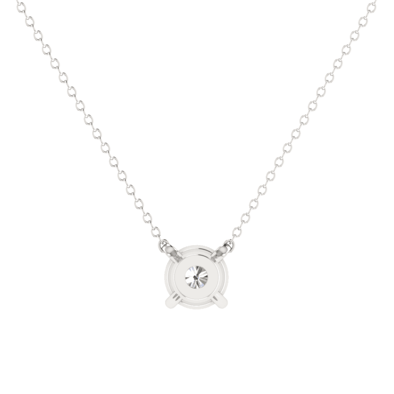 ELEGANT 4 PRONG BASKET SETTING NECKLACE